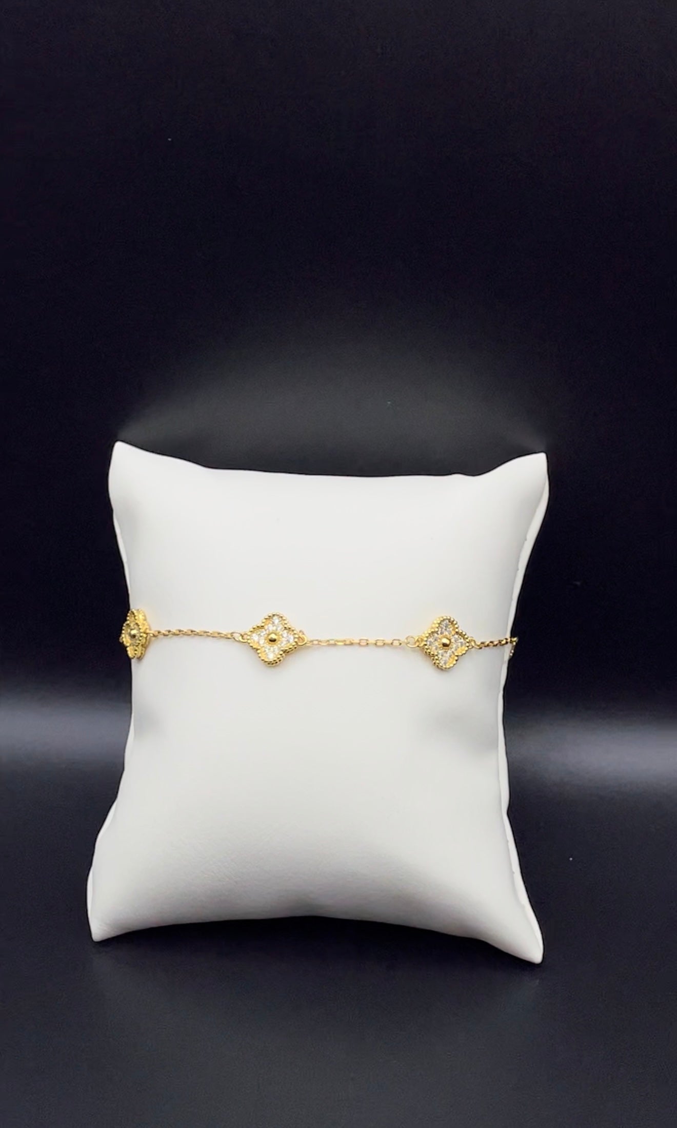 Clover mini Bling Bracelet - Gold
