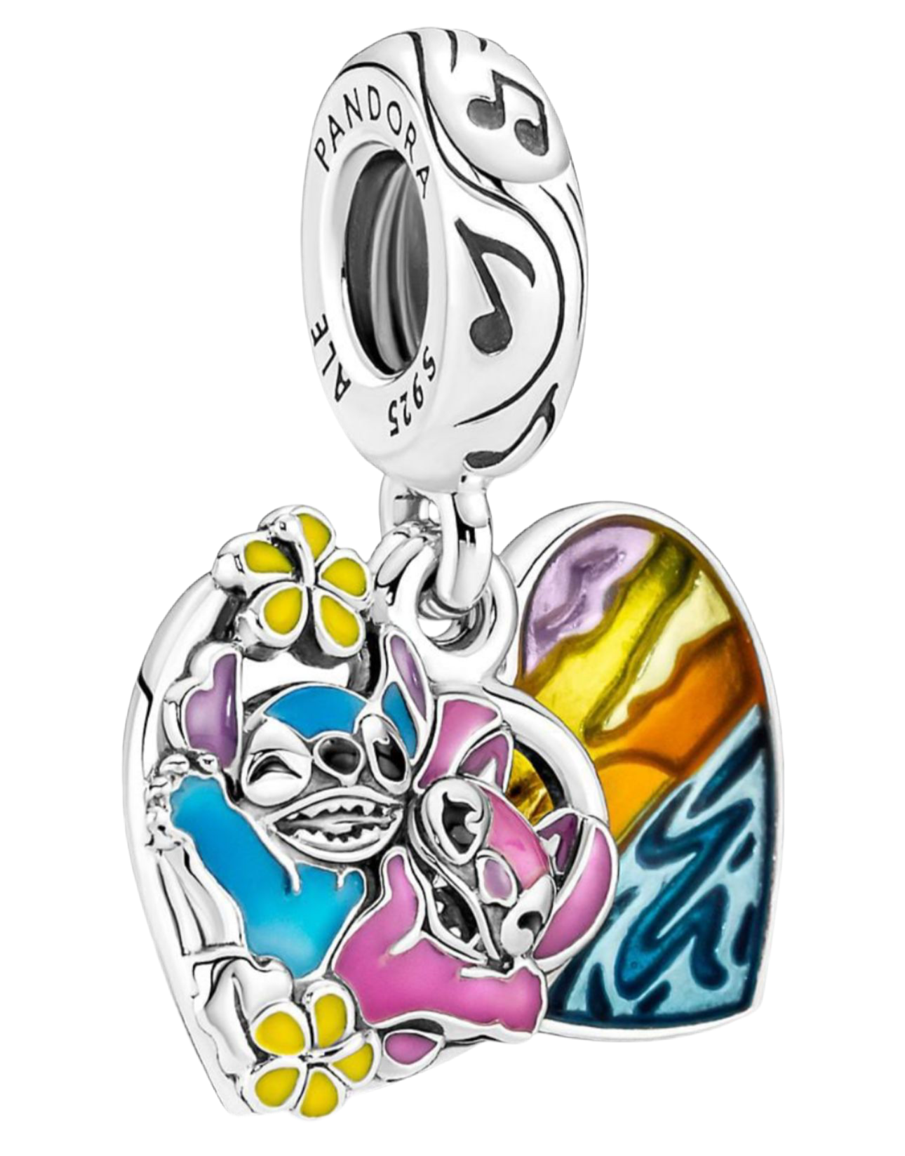 Stitch & Angel Charm