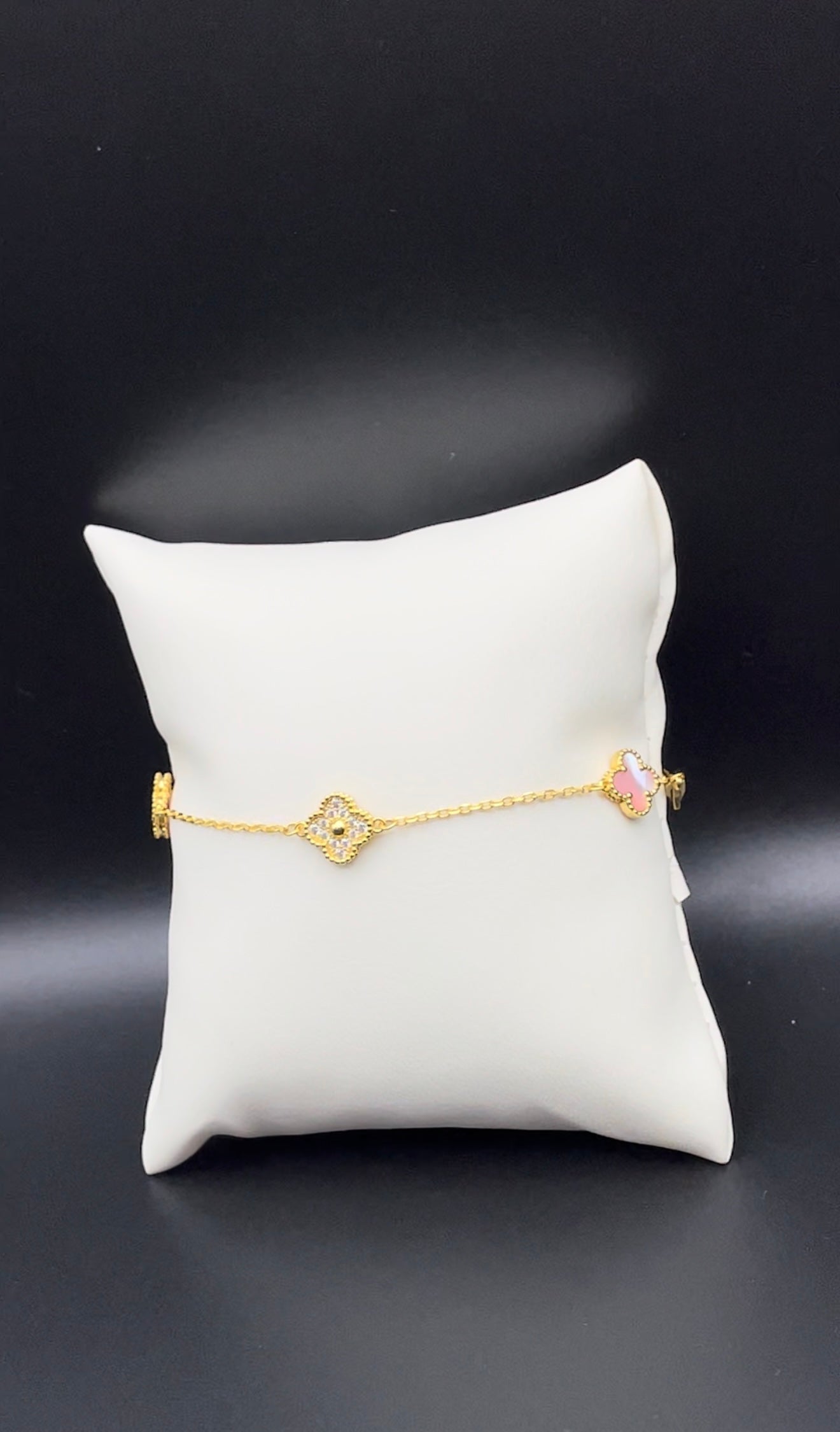 Clover mini Bling Bracelet - Pink