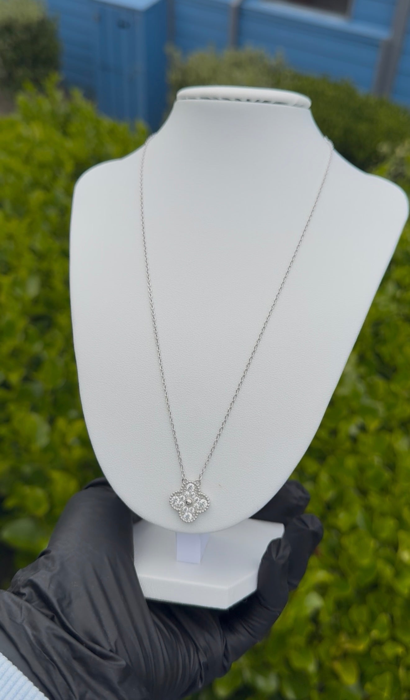 Clover Silver Necklace