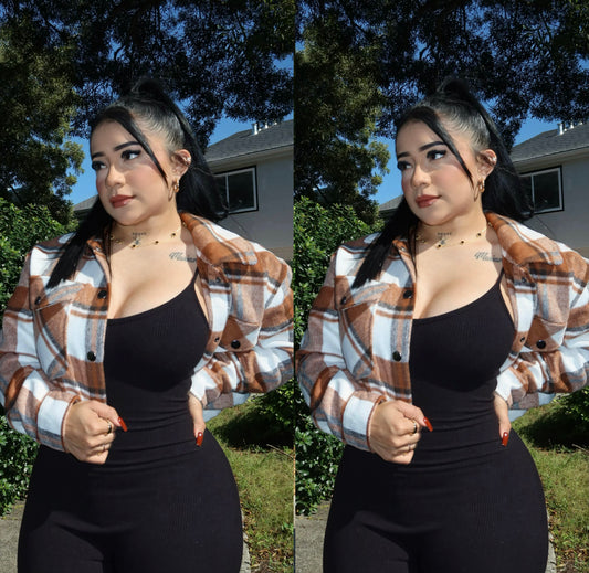 Fall Days Cropped Flannel