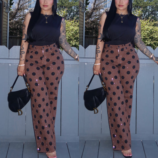 Mocha Glam Pants - Good stretch
