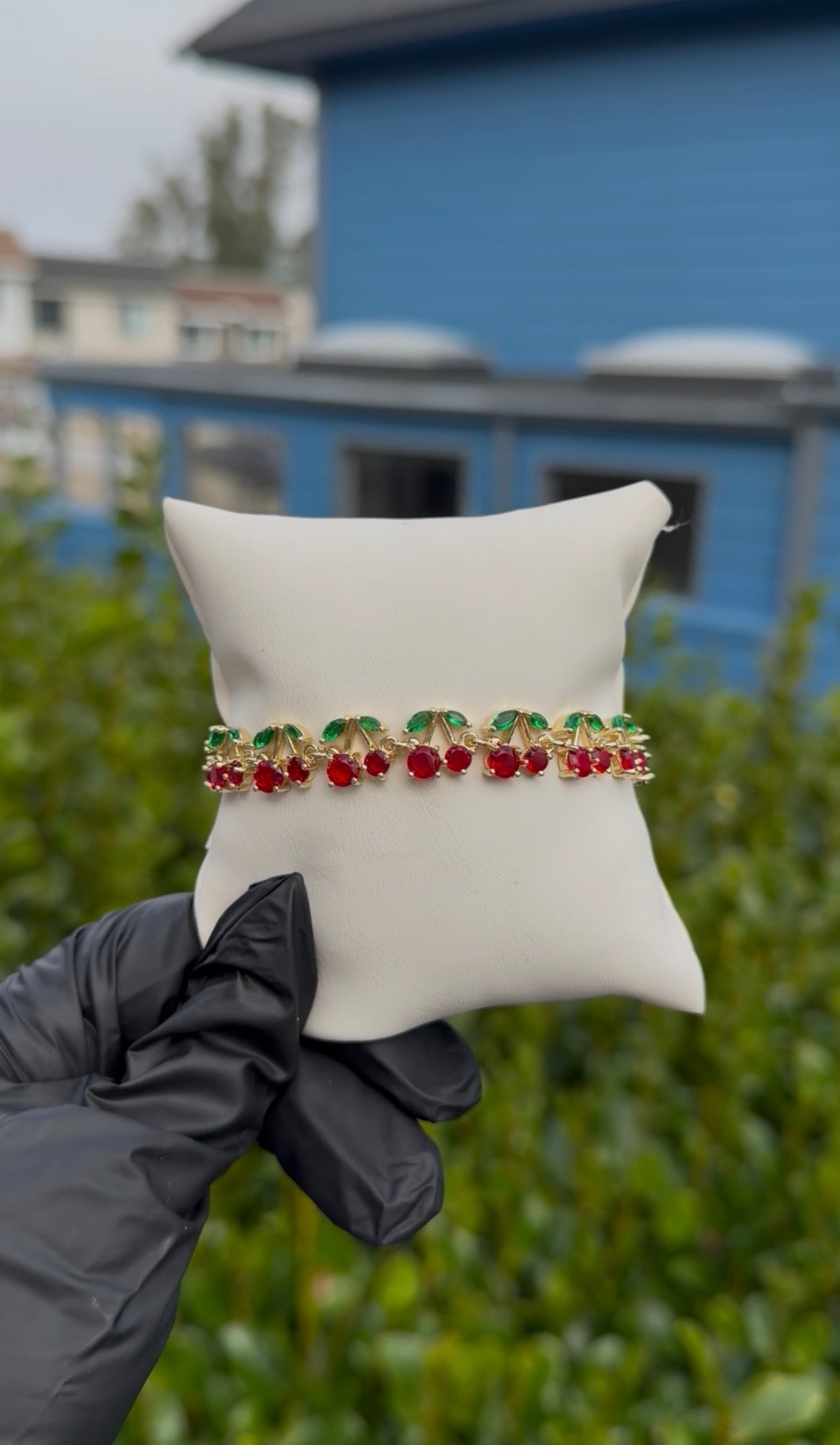 Cherries Glam Bracelet