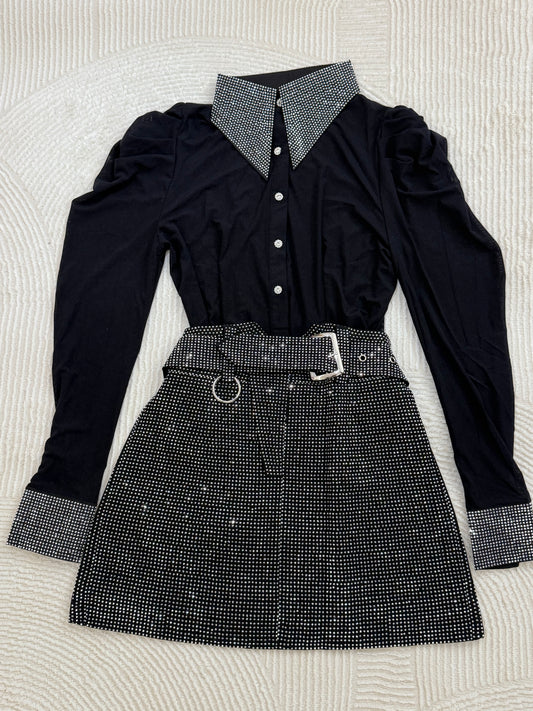 Let’s Go Out Shiny Skirt