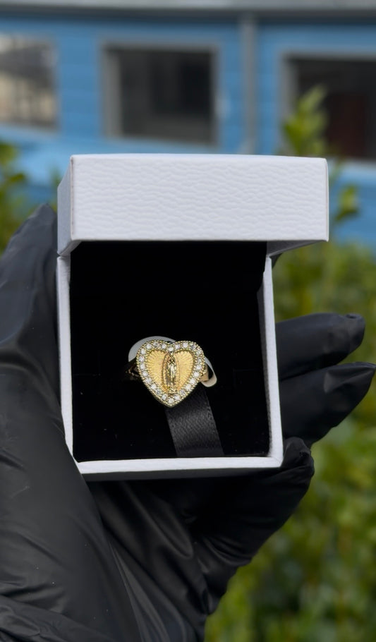 Corazón Guadalupano Ring
