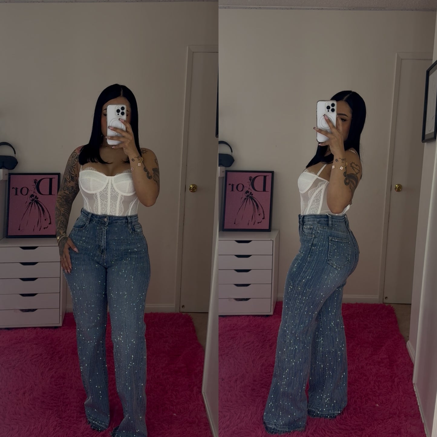 Sofía Rhinestone Jeans - Good Stretch