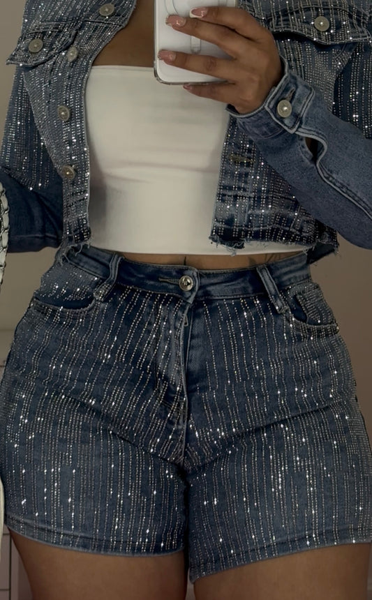 Beautiful Rhinestone shorts