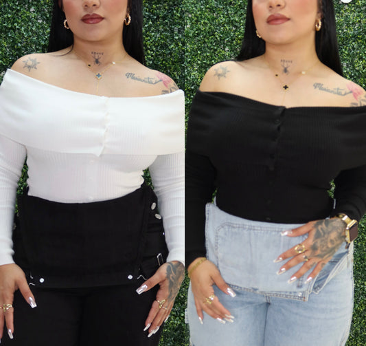 Off-the-shoulder top