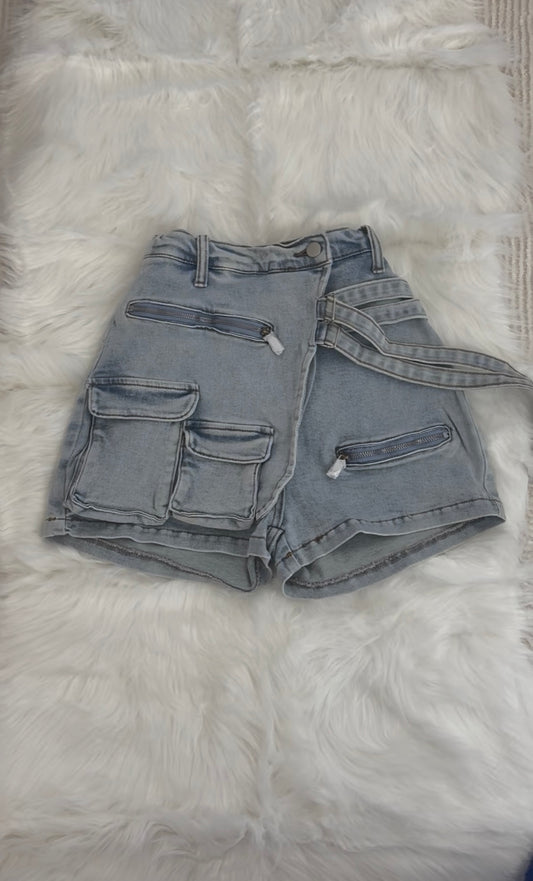 Leslie Denim Skort - Stretchy